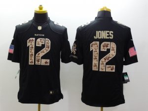 Nike Baltimore Ravens #12 Jacoby Jones Black Salute to Service Jerseys(Limited)