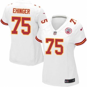 Women\'s Nike Kansas City Chiefs #75 Parker Ehinger Limited White NFL Jersey