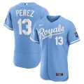 Royals #13 Salvador Perez Light Blue Nike 2022 Alternate Flexbase Jersey