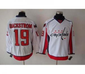 nhl washington capital #19 backstrom white