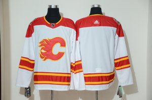 Flames Blank White 2019 Heritage Classic Breakaway Adidas Jersey