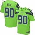 Nike Seattle Seahawks #90 Jarran Reed Green Mens Stitched NFL Elite Rush Jersey