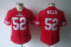 women nfl san francisco 49ers #52 willis red[2011]