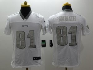 Nike Philadelphia Eagles #81 Jordan Matthews Platinum White Jerseys(Game)