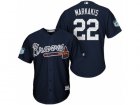 Mens Atlanta Braves #22 Nick Markakis 2017 Spring Training Cool Base Stitched MLB Jersey