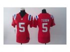 Nike Women New England Patriots #5 Tim Tebow red Jerseys