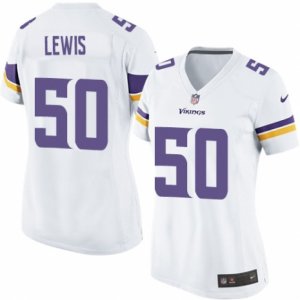 Women\'s Nike Minnesota Vikings #50 Travis Lewis Limited White NFL Jersey