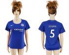 2017-18 Chelsea 5 ZOUMA Home Women Soccer Jersey