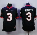 NCAA Georgia Bulldogs #3 Todd Gurley II Black Jerseys