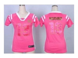 Nike women jerseys miami dolphins #13 marino pink[fashion Rhinestone sequins]