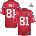 youth new england patriots #81 moss 2012 super bowl xlvi red[50th]