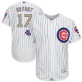 Chicago Cubs # 17 Kris Bryant White World Series Champions Gold Program Flexbase Jersey