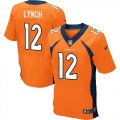 Nike Denver Broncos #12 Paxton Lynch Orange Team Color Men's Stitched NFL New Elite Jersey