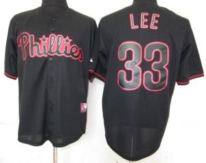 mlb philadephia philles #33 lee black fashion