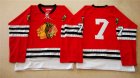 NHL Mitchell And Ness 1960-61 Chicago Blackhawks #7 Noname red Throwback jerseys