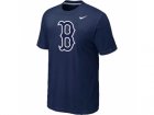 MLB Boston Red Sox Heathered Nike D.Blue Blended T-Shirt