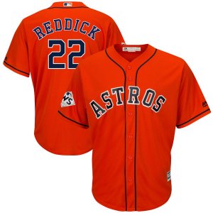 Mens Houston Astros #22 Josh Reddick Orange 2017 World Series Bound Cool Base Player Jersey