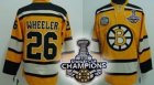 nhl boston bruins #26 wheeler yellow[2011 stanley cup champions]