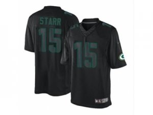 Nike jerseys green bay packers #15 starr black[Impact Limited]