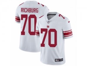 Mens Nike New York Giants #70 Weston Richburg Vapor Untouchable Limited White NFL Jersey