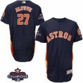 Astros #27 Jose Altuve Navy Blue Flexbase Authentic Collection 2017 World Series Champions Stitched MLB Jersey