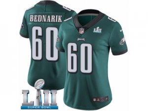 Women Nike Philadelphia Eagles #60 Chuck Bednarik Midnight Green Team Color Vapor Untouchable Limited Player Super Bowl LII NFL Jersey