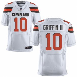 Men\'s Nike Cleveland Browns #10 Robert Griffin III Elite White NFL Jersey