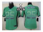2015 Super Bowl XLIX nike women seattle seahawks #25 sherman green[Elite drift fashion]