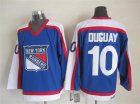 NHL New York Rangers #10 Ron Duguay Throwback Blue jerseys