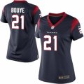 Women's Nike Houston Texans #21 A.J. Bouye Limited Navy Blue Team Color NFL Jersey