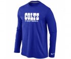 Nike Indianapolis Colts Logo Long Sleeve T-Shirt blue