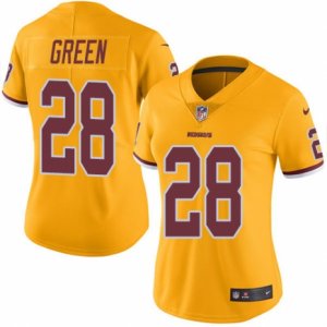 Women\'s Nike Washington Redskins #28 Darrell Green Limited Gold Rush NFL Jersey