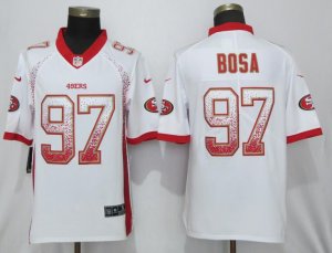 Nike 49ers #97 Nick Bosa White Drift Fashion Limited Jersey