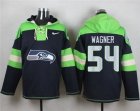 Nike Seattle Seahawks #54 Bobby Wagner Blue Player Pullover Hoodie