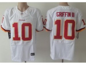 Nike Washington Redskins #10 Robert Griffin III White Jerseys(Elite 2013 New Style)