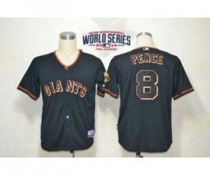 2014 world series mlb jerseys san francisco giants #8 pence black