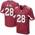 Nike Arizona Cardinals #28 Justin Bethel red jerseys(Elite)