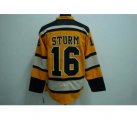 nhl boston bruins #16 sturm yellow winter classic