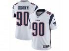 Mens Nike New England Patriots #90 Malcom Brown Vapor Untouchable Limited White NFL Jersey