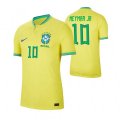 Brazil #10 NEYMAR JR Homen 2022 FIFA World Cup Thailand Soccer Jersey