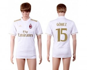 AC Milan #15 Gomez Away Soccer Club Jersey