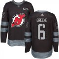 New Jersey Devils #6 Andy Greene Black 1917-2017 100th Anniversary Stitched NHL Jersey