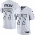 Nike Oakland Raiders #77 Austin Howard White Mens Stitched NFL Limited Rush Jersey