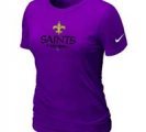 Women New Orleans Sains Purple T-Shirt