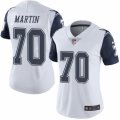 Women's Nike Dallas Cowboys #70 Zack Martin Limited White Rush NFL Jersey