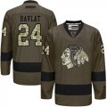 Chicago Blackhawks #24 Martin Havlat Green Salute to Service Stitched NHL Jersey