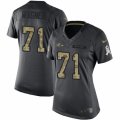 Womens Nike Baltimore Ravens #71 Ricky Wagner Limited Black 2016 Salute to Service NFL Jersey