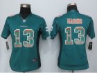 Women New Nike Miami Dolphins #13 Marino Green Strobe Jerseys