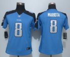 Women Nike Tennessee Titans #8 Marcus Mariota Blue Jerseys