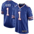 Nike Bills #1 Ed Oliver Royal Youth 2019 NFL Draft First Round Pick Vapor Untouchable